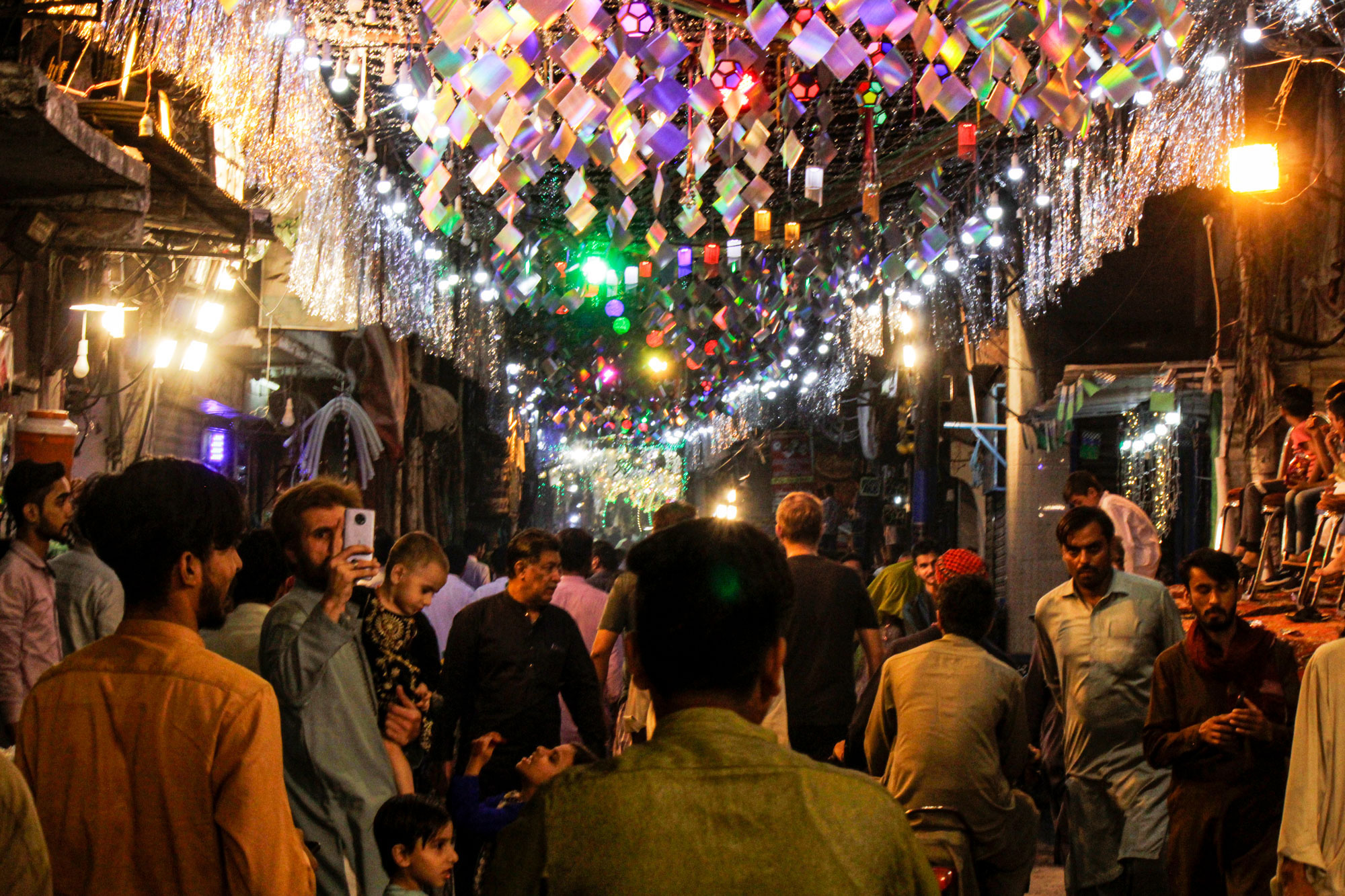 Decorated Street in Walled City, Lahore