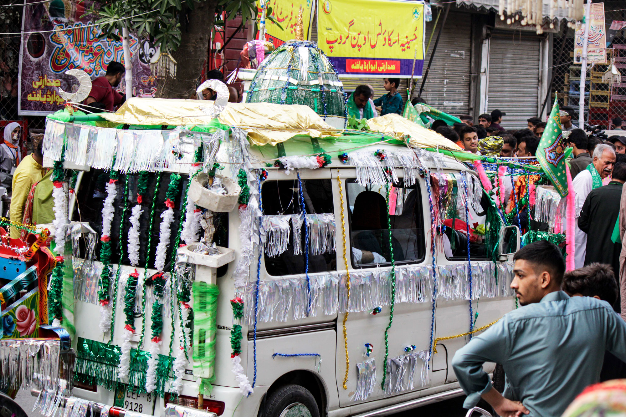 Decorated Car in the Rally